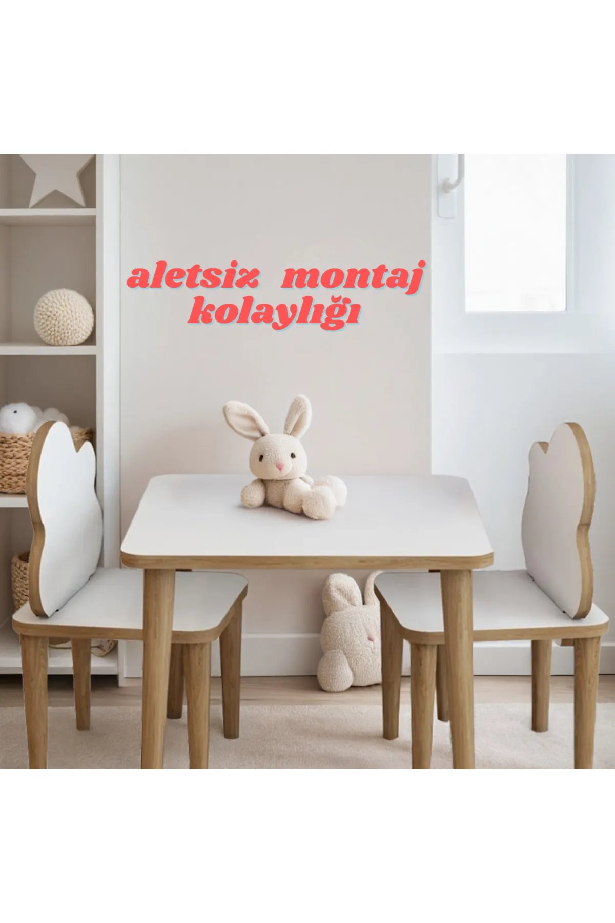 Ahşap Yaz Sil yüzeyli, çizilmez, boyanabilir çocuk oyun ve masası ve 2 adet bulut desenli sandalye Ahşap Yaz Sil yüzeyli, çizilmez, boyanabilir çocuk oyun ve masası ve 2 adet bulut desenli sandalye