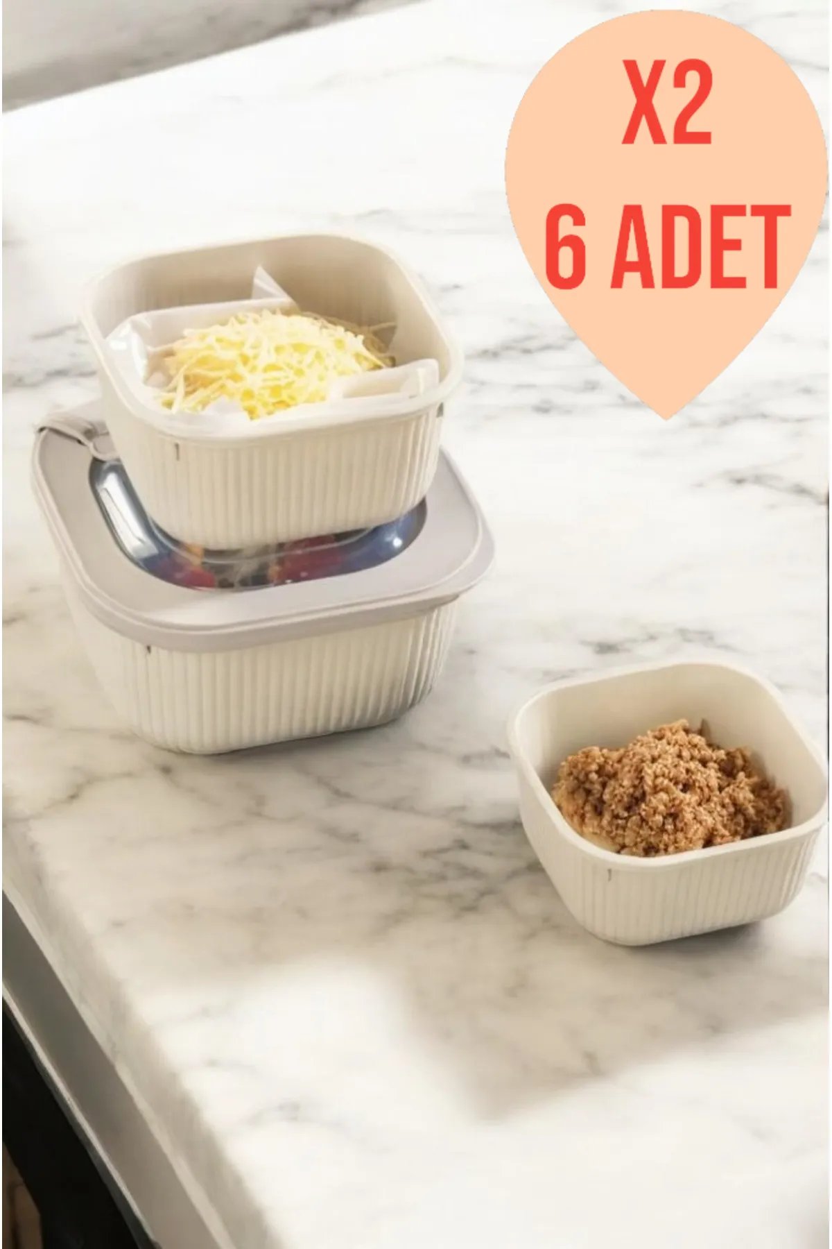 6 ADET  Özel Kilit Mekanizmalı Sızdırmaz Saklama Kabı 6 ADET  Özel Kilit Mekanizmalı Sızdırmaz Saklama Kabı