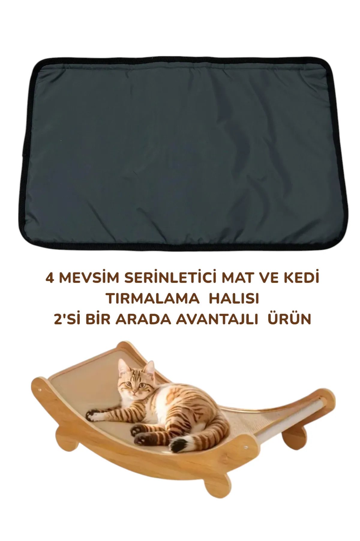 4 Mevsim Serinletici Mat ve Kedi Tırmalama Halısı 4 Mevsim Serinletici Mat ve Kedi Tırmalama Halısı