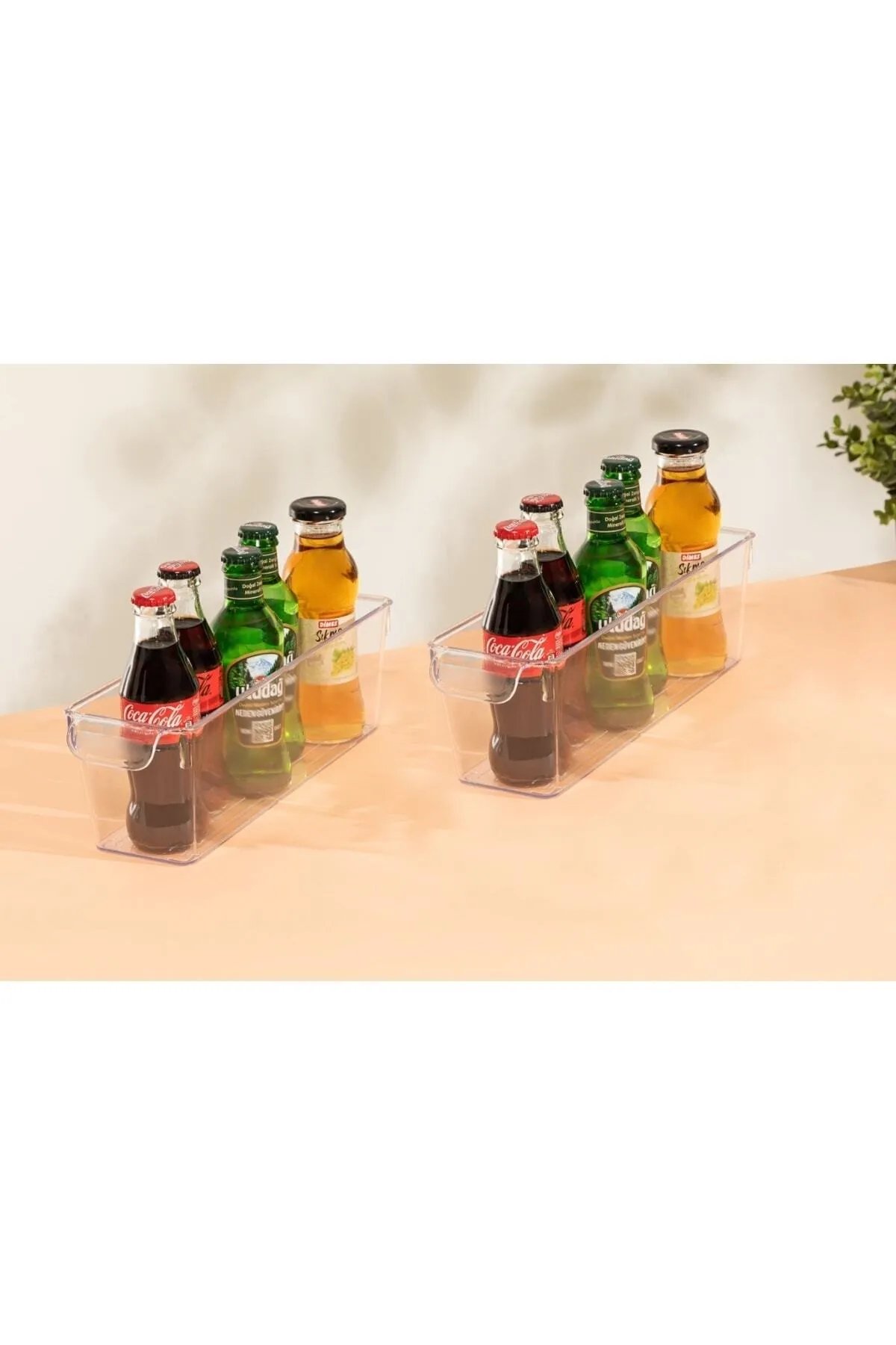 2'li Şeffaf Buzdolabı İçi Düzenleyici - Dolap İçi Slim Organizer Çok Amaçlı Şişe Kavanoz Düzenleyici 2'li Şeffaf Buzdolabı İçi Düzenleyici - Dolap İçi Slim Organizer Çok Amaçlı Şişe Kavanoz Düzenleyici