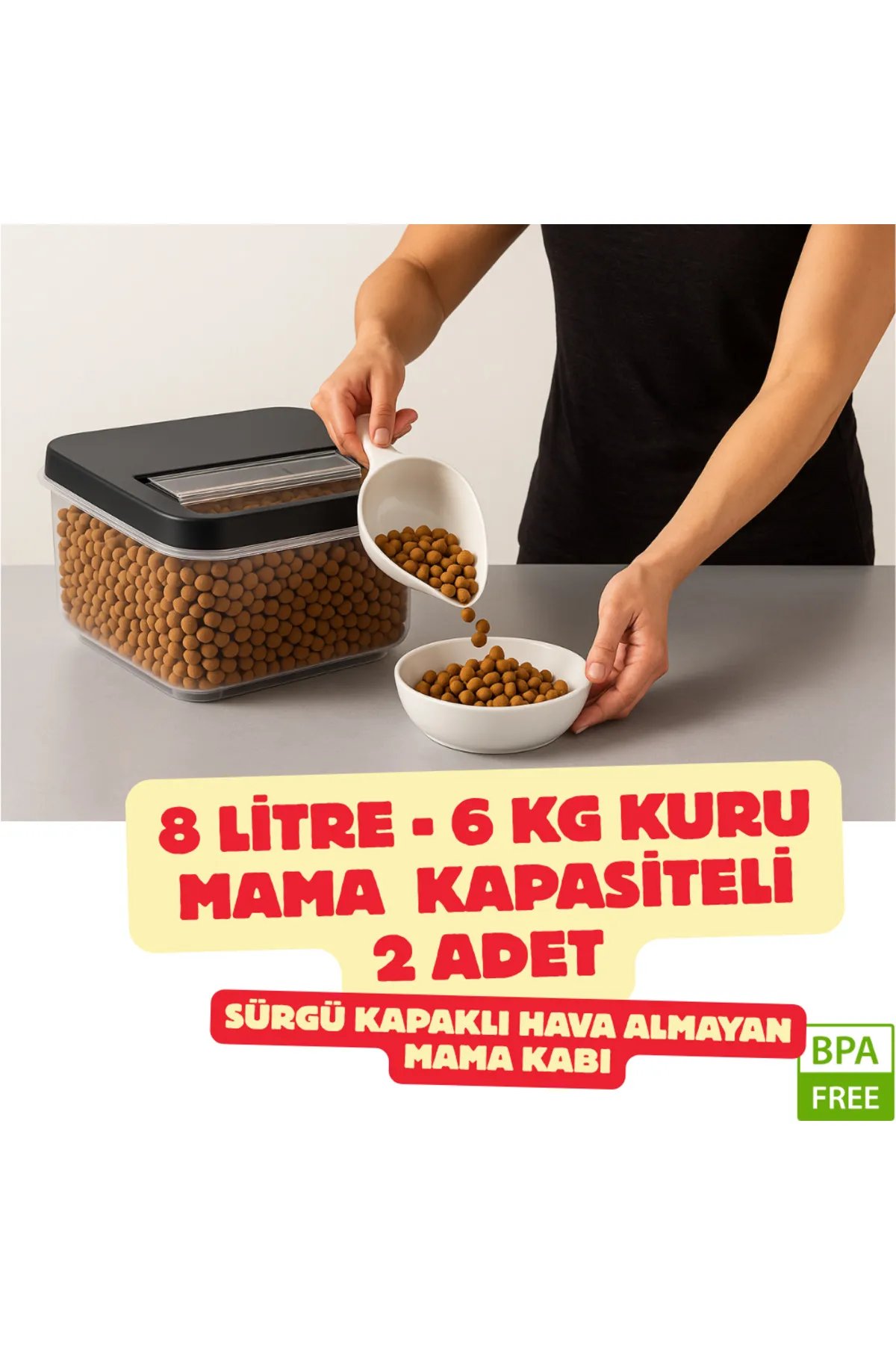 2 Adet 8 Lt Kayar Kapaklı Kedi Köpek Kuru Mama Saklama Kabı - Multibox Evcil Hayvan Mama Kutusu 2 Adet 8 Lt Kayar Kapaklı Kedi Köpek Kuru Mama Saklama Kabı - Multibox Evcil Hayvan Mama Kutusu
