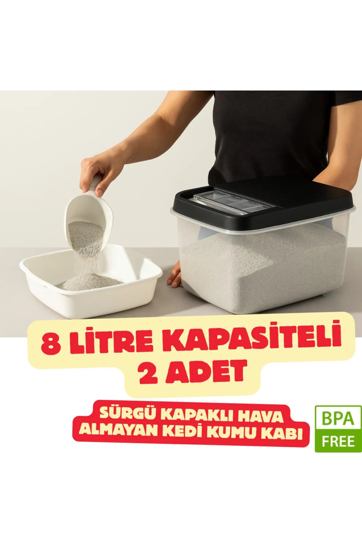 2 Adet 8 Lt Kayar Kapaklı Kedi Köpek Kuru Mama Saklama Kabı - Multibox Evcil Hayvan Mama Kutusu 2 Adet 8 Lt Kayar Kapaklı Kedi Köpek Kuru Mama Saklama Kabı - Multibox Evcil Hayvan Mama Kutusu