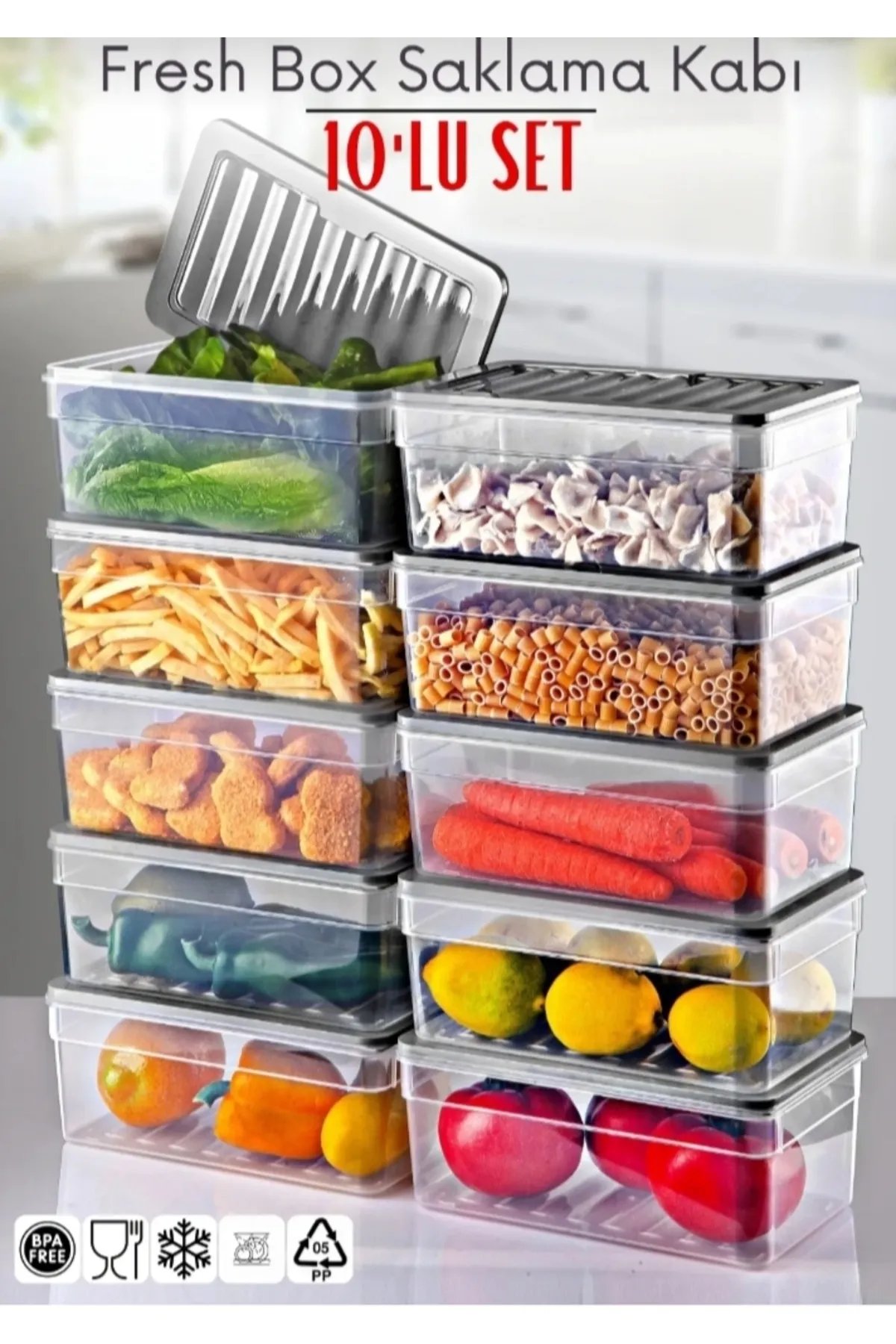 Yatay kapaklı buzdolabı düzenleyici buzluk kabı saklama kabı buzluk saklama kabı Yatay kapaklı buzdolabı düzenleyici buzluk kabı saklama kabı buzluk saklama kabı