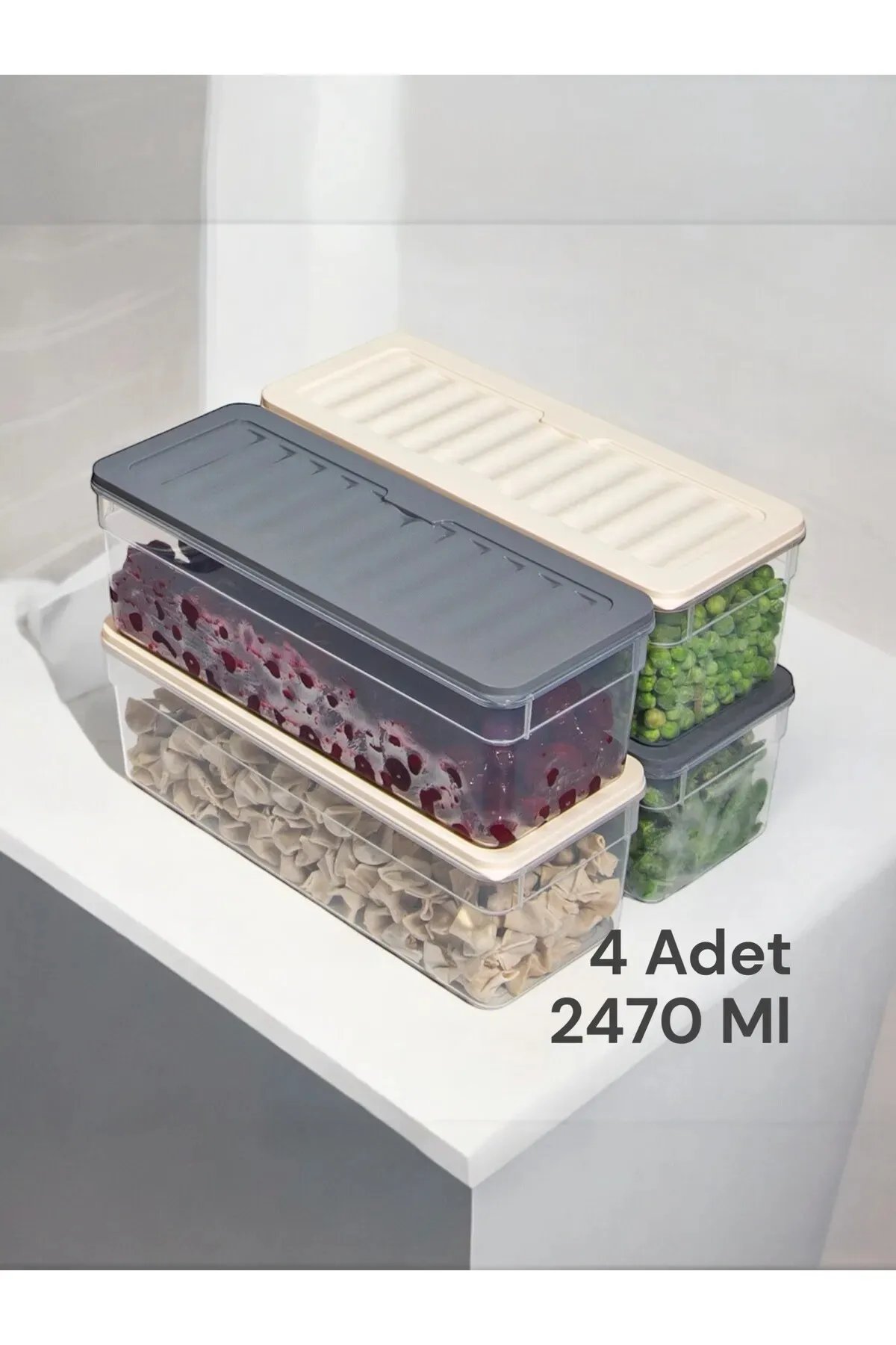 S'AVLAR STORE 4'lü Set Renkli Derin 2470 ml Buzdolabı Düzenleyici Buzluk ve Mikrodalga Saklama Kabı S'AVLAR STORE 4'lü Set Renkli Derin 2470 ml Buzdolabı Düzenleyici Buzluk ve Mikrodalga Saklama Kabı