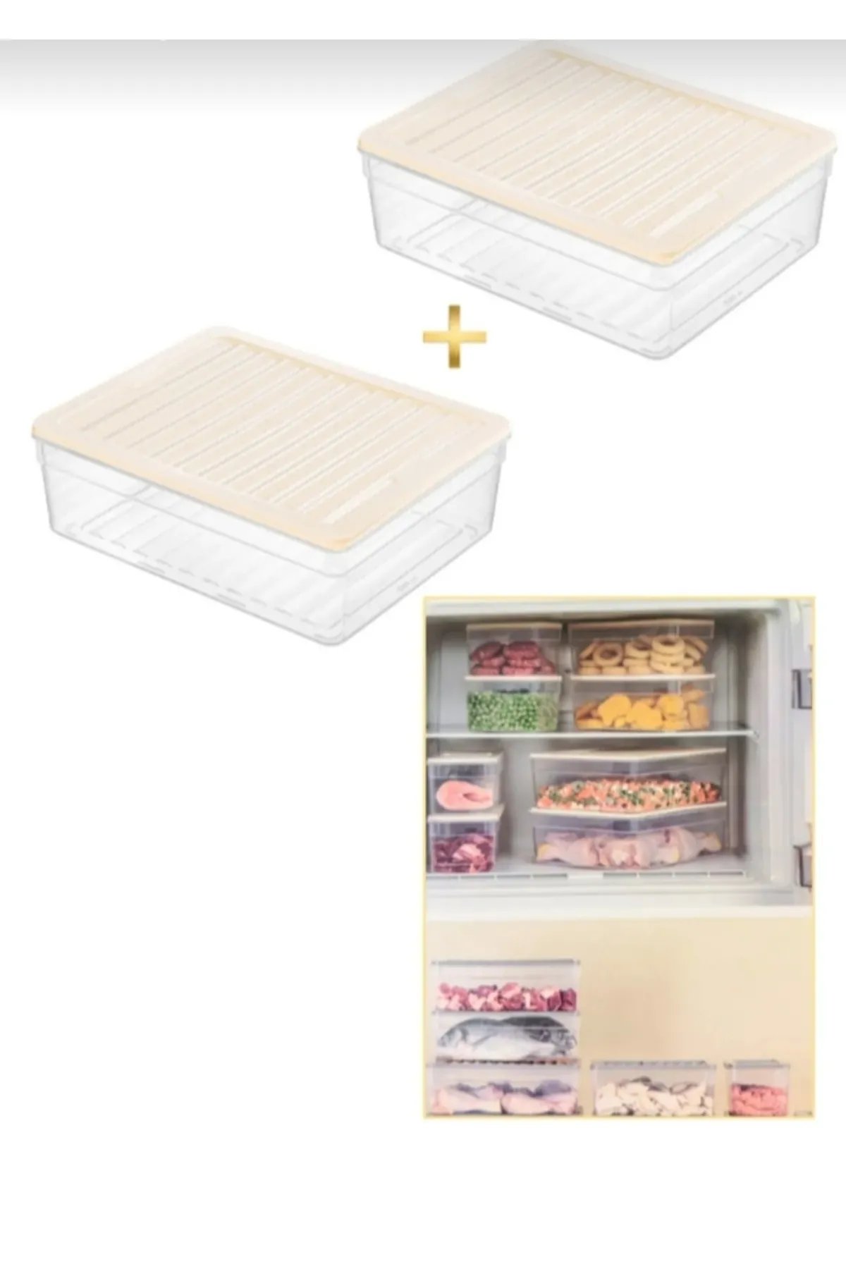 Buzdolabı Düzenleyici Difriz Uyumlu Saklama Kabı, 5300 ml Derin Buzluk Kabı Buzdolabı Düzenleyici Difriz Uyumlu Saklama Kabı, 5300 ml Derin Buzluk Kabı