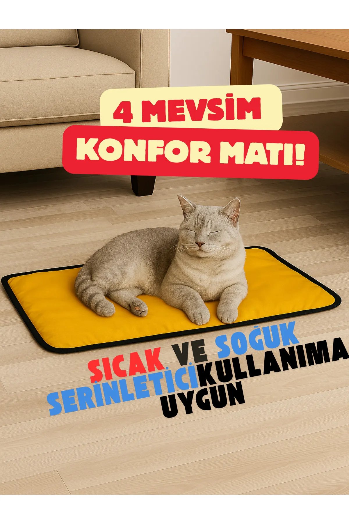 4 Mevsim Konfor Matı (65X40 CM) -sıcak Ve Soguk Kullanımda Uygundur 4 Mevsim Konfor Matı (65X40 CM) -sıcak Ve Soguk Kullanımda Uygundur