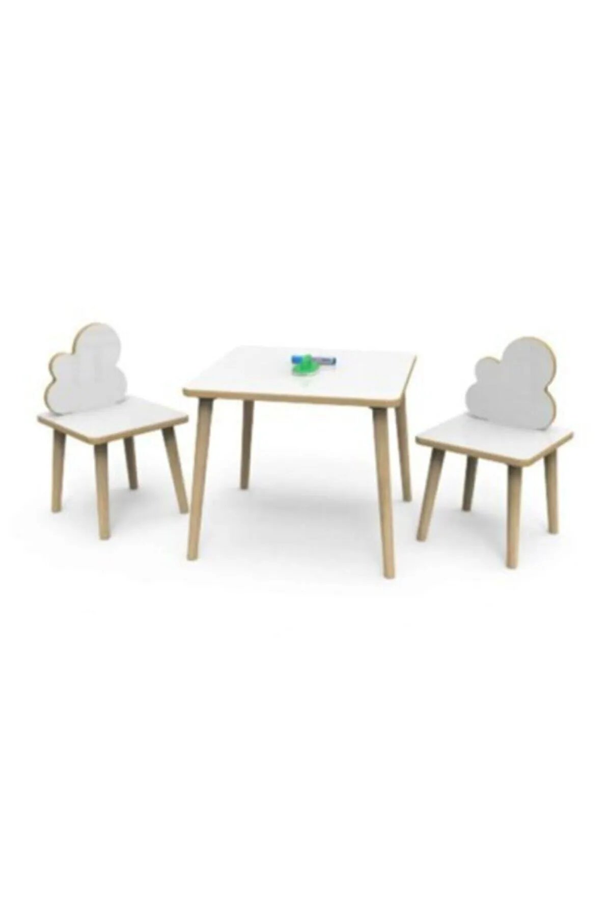 Beyaz Yaz Sil Yüzey Çocuk Masa Sandalye Beyaz Yaz Sil Yüzey Çocuk Masa Sandalye