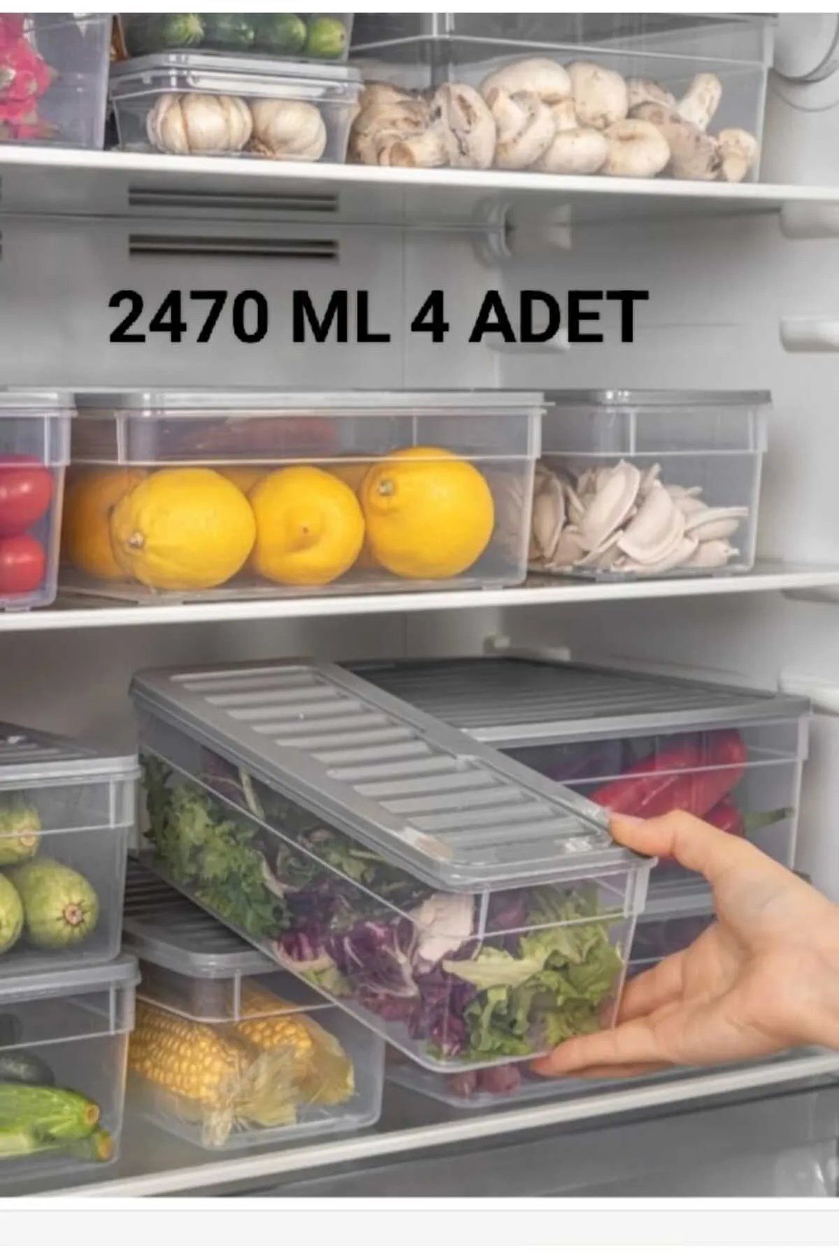 4 Adet Kapaklı Buzdolabı Düzenleyici Buzluk Düzenleyici Buzdolabı Saklama Kabı Organizer Set 4 Adet Kapaklı Buzdolabı Düzenleyici Buzluk Düzenleyici Buzdolabı Saklama Kabı Organizer Set